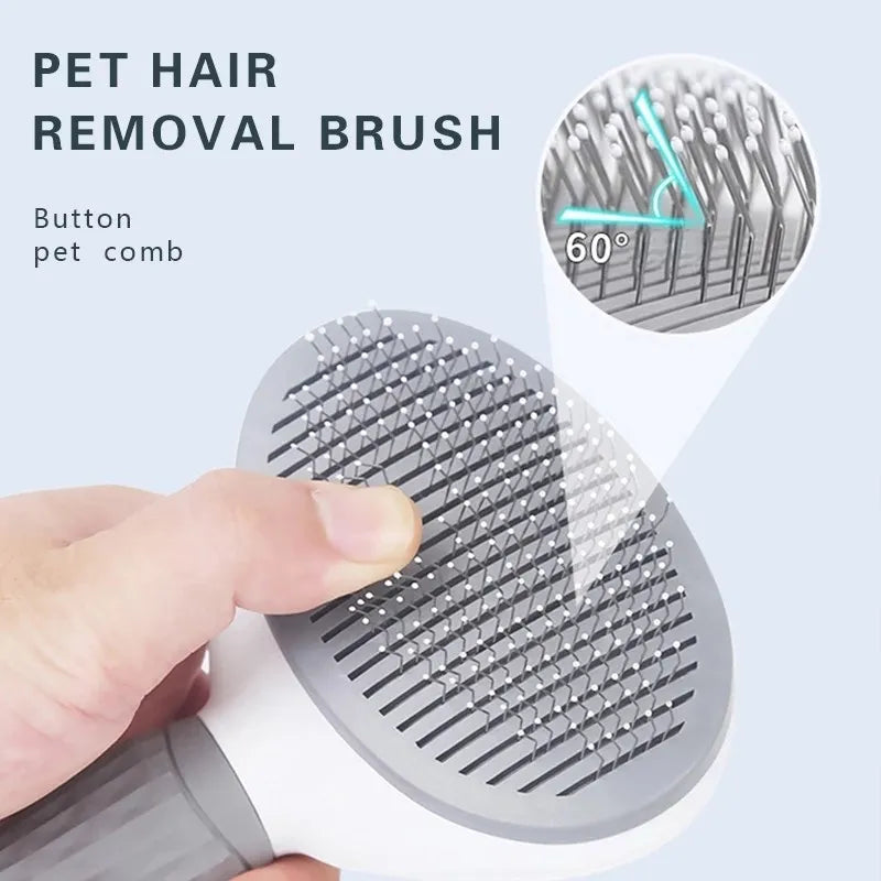 Cepillo Autolimpiante para Perros y Gatos - Elimina el Pelo Suelto