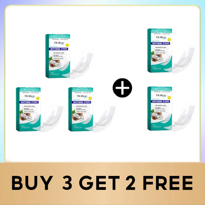 Tiras Blanqueadoras Dentales de Coco Oralhoe - Pack 10 Unidades