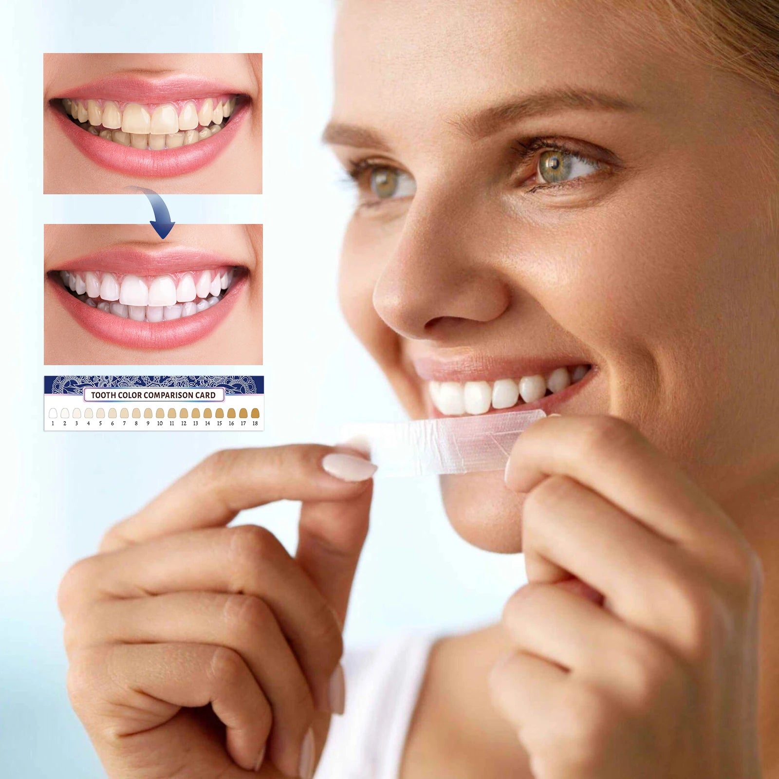 Tiras Blanqueadoras Dentales GROEI - 14 Unidades con Aceite de Coco