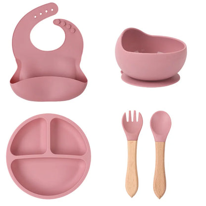 Juego de vajilla de silicona para niños