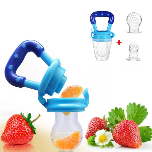Chupete alimentador: dispensador de fruta fresca y alimentos