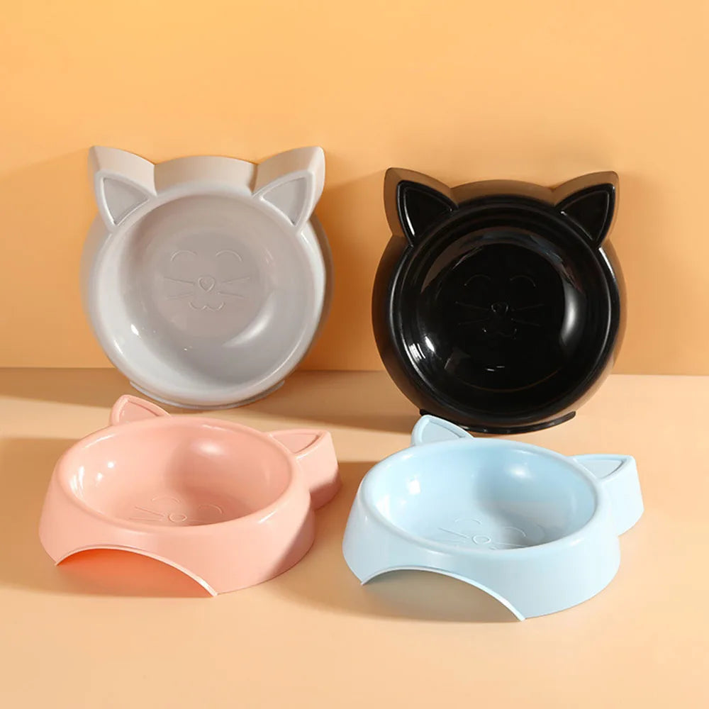 Comederos coloridos para gatos y perros: cuencos para comida y agua.