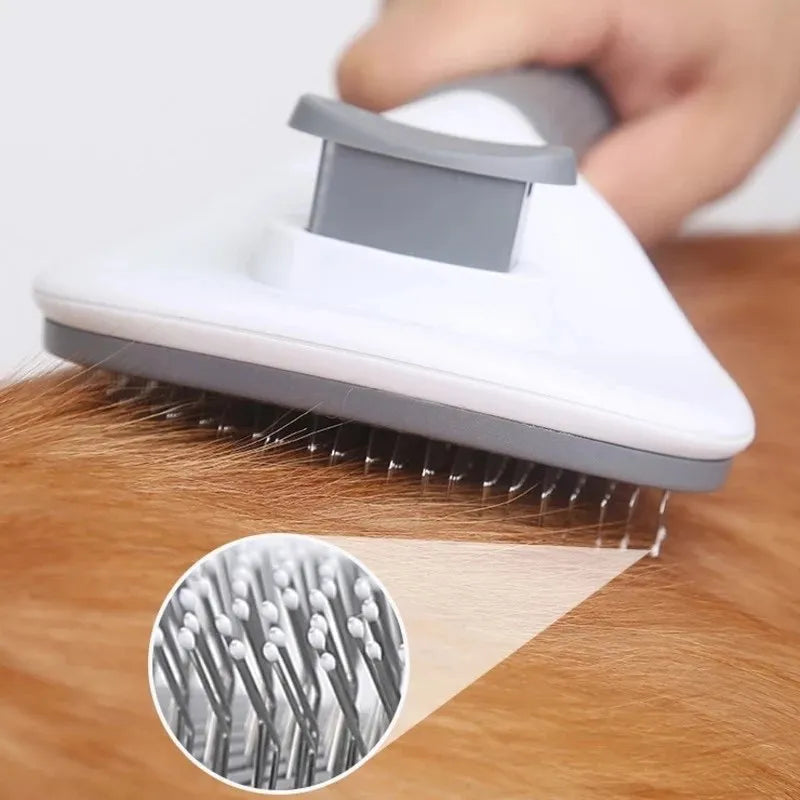 Cepillo Autolimpiante para Perros y Gatos - Elimina el Pelo Suelto