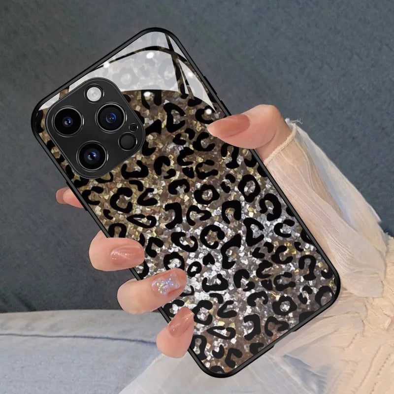 Funda para iPhone con estampado de leopardo