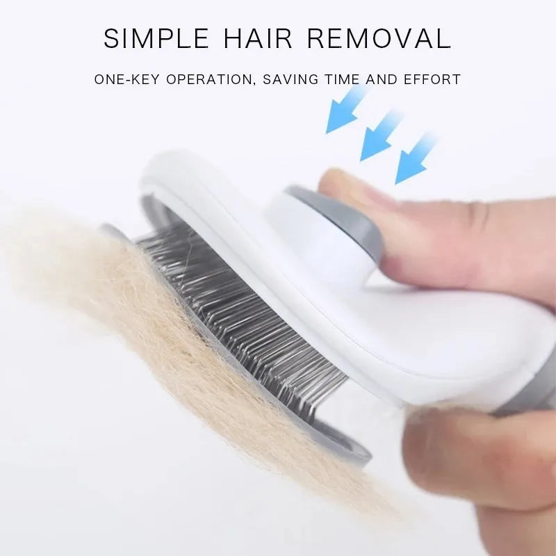 Cepillo Autolimpiante para Perros y Gatos - Elimina el Pelo Suelto