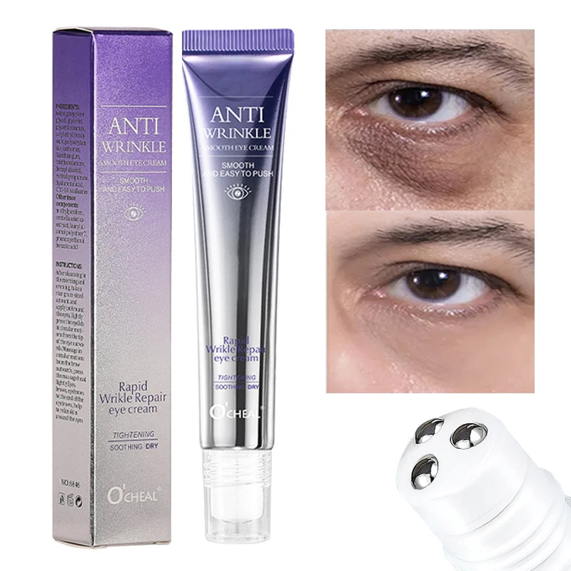 Crema Contorno de Ojos O'CHEAL - Antiojeras y Antiarrugas con Rodillo