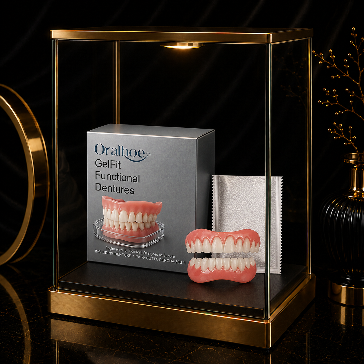 Juego de dentadura postiza de resina funcional ORALHOE