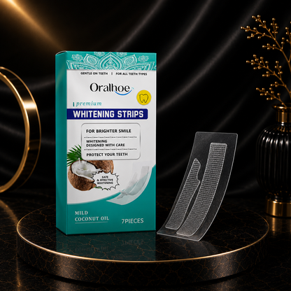 Tiras Blanqueadoras Dentales de Coco Oralhoe - Pack 10 Unidades
