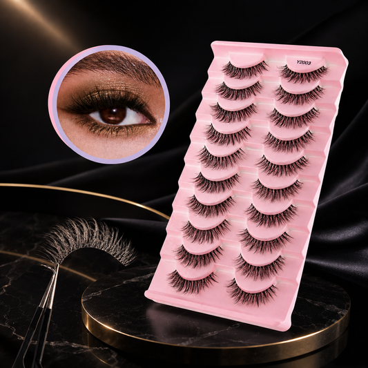 Pestañas Postizas 3D Faux Mink - Naturales y Reutilizables
